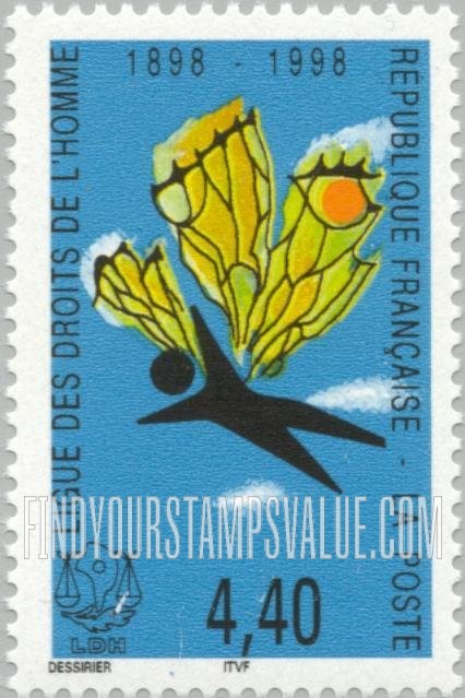 FindYourStampsValue: League of Human Rights, Centennial