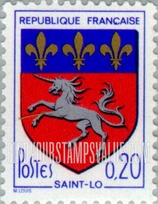 FindYourStampsValue: Arms of Saint-Lô