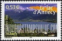 FindYourStampsValue: Aspects of Life in the French Regions Type of 2003: Lake Annecy