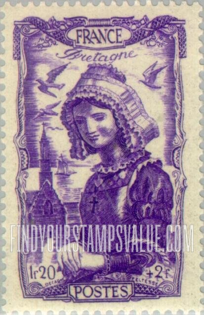 FindYourStampsValue: SEMI-POSTAL - Brittany