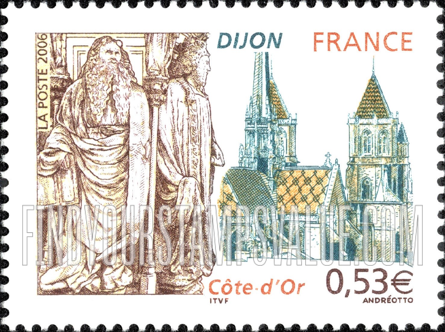 FindYourStampsValue: Tourism Issue: Dijon