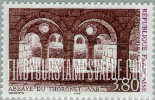 FindYourStampsValue: Tourism Series: Thoronet Abbey, Var