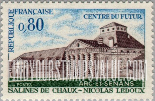FindYourStampsValue: Royal Salt Works, Arc-et-Senans