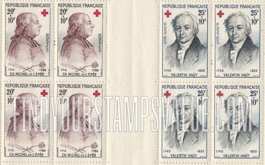 FindYourStampsValue: SEMI-POSTAL - Charles Michel de l’Epée