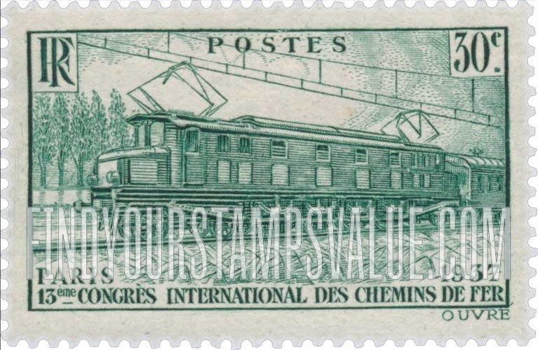 FindYourStampsValue: Electric Train