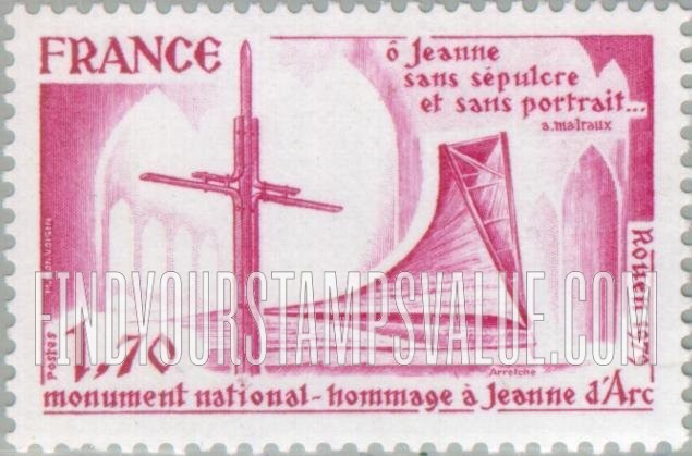 FindYourStampsValue: Joan of Arc Monument