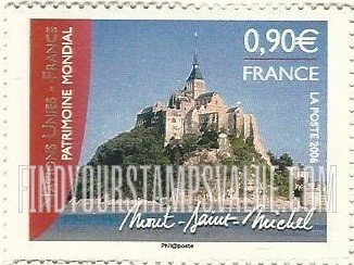 FindYourStampsValue: UNESCO World Heritage Sites: Mont Saint-Michel