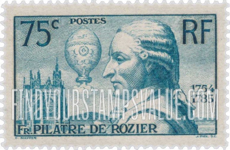 FindYourStampsValue: Pilâtre de Rozier and his Balloon