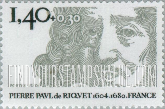FindYourStampsValue: SEMI-POSTAL - Pierre Paul de Riquet (1604-1680), canal builder