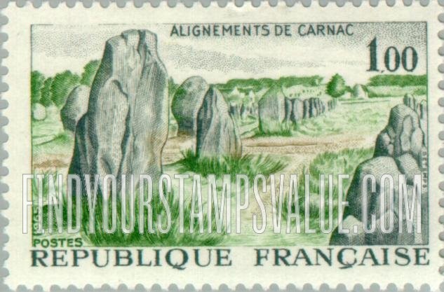 FindYourStampsValue: Prehistoric stone monuments, Carnac