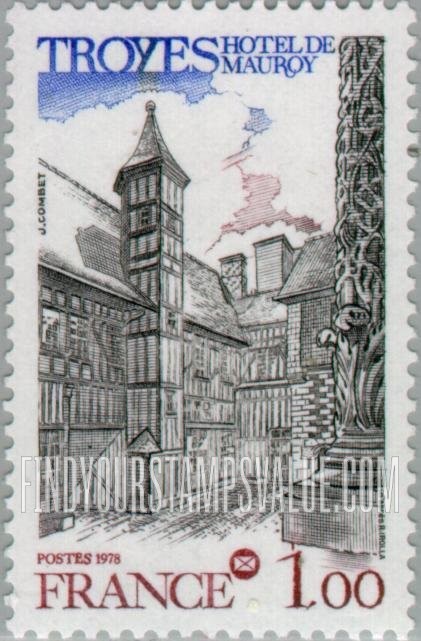 FindYourStampsValue: Maurois Palace, Troyes