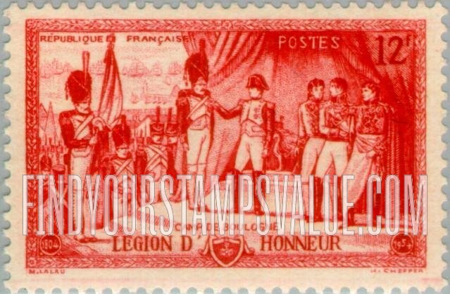FindYourStampsValue: Napoleon Awarding Legion of Honor Decoration