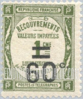 FindYourStampsValue: POSTAGE DUE - Recouvrements: Recouvrements Stamps of 1908-25
