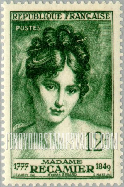FindYourStampsValue: Madame Récamier