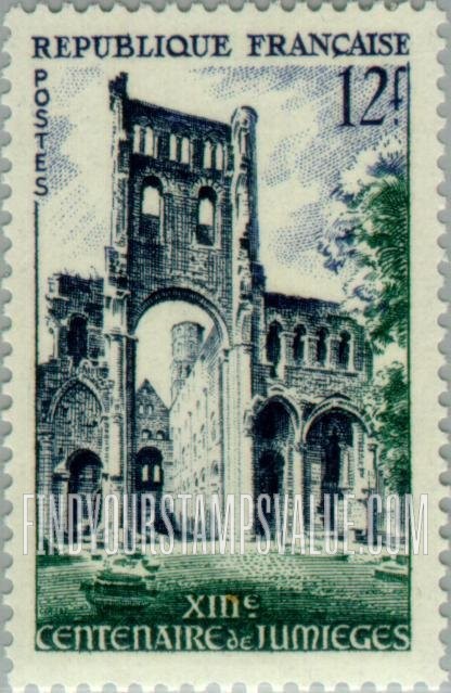 FindYourStampsValue: Abbey Ruins, Jumièges