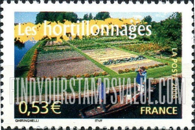 FindYourStampsValue: Aspects of Life in the French Regions Type of 2003: Marshland gardens (hortillonages)