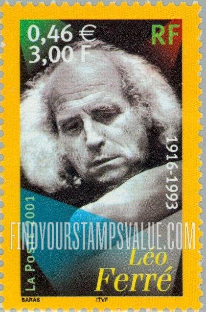 FindYourStampsValue: Singers: Léo Ferré (1916-93)