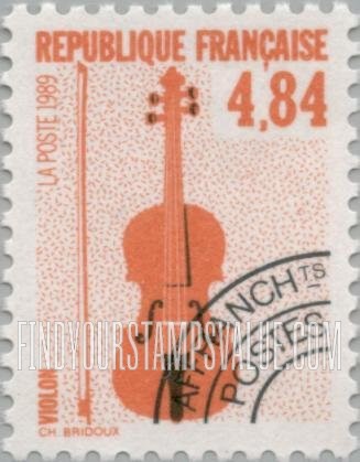 FindYourStampsValue: Musical Instruments: Violin