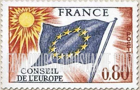 FindYourStampsValue: OFFICIAL - Council of Europe Flag: Type of 1958