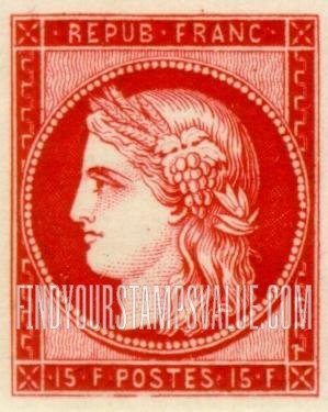 FindYourStampsValue: Ceres: Types of 1849 and 1945