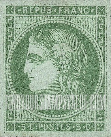 FindYourStampsValue: Ceres: Bordeaux Issue