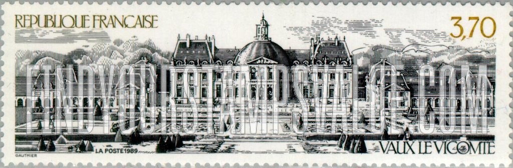 FindYourStampsValue: Tourist Issue: Vaux le Vicomte