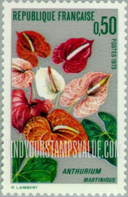 FindYourStampsValue: Anthurium (Martinique)