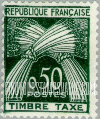 FindYourStampsValue: POSTAGE DUE - Sheaves of Wheat