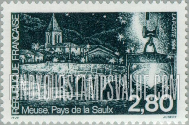 FindYourStampsValue: Saulx River Bridge, Rupt aux Nonains