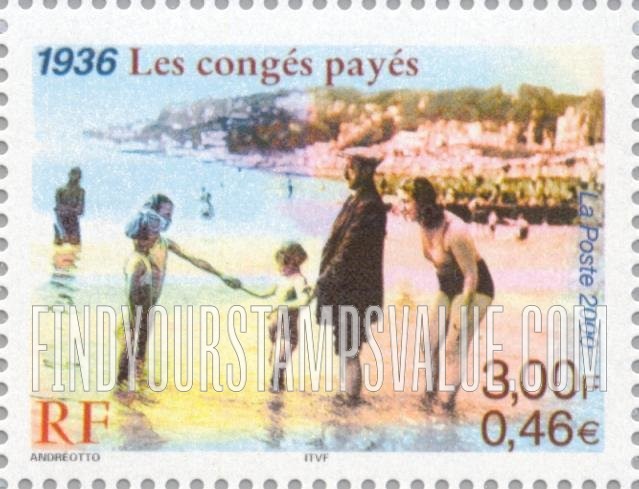 FindYourStampsValue: 20th Century Type: Paid vacations, 1936