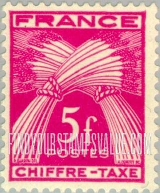 FindYourStampsValue: POSTAGE DUE - Sheaves of Wheat