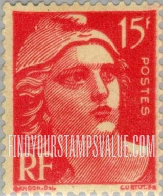 FindYourStampsValue: Marianne: Marianne Type of 1945