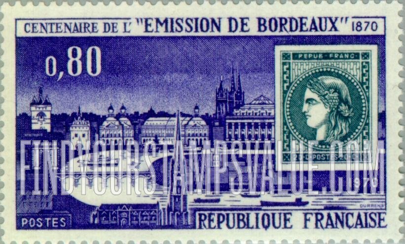 FindYourStampsValue: View of Bordeaux and France