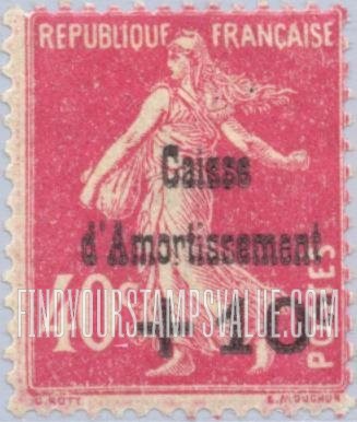 FindYourStampsValue: SEMI-POSTAL - Sower: Types of 1903-07 Issues Surcharged
