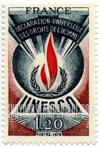 FindYourStampsValue: FOR THE UNITED NATIONS EDUCATIONAL, SCIENTIFIC AND CULTURAL ORGANIZATION - Human Rights Flame