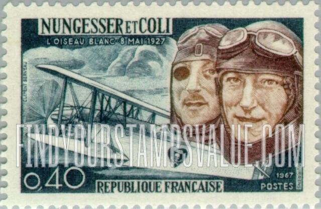 FindYourStampsValue: Nungesser, Coli and “L’Oiseau Blanc”