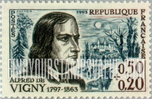 FindYourStampsValue: SEMI-POSTAL - Alfred de Vigny, poet