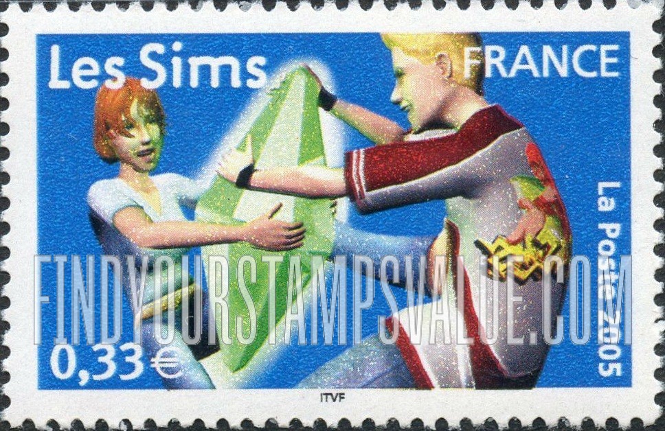 FindYourStampsValue: Video Game Characters: The Sims