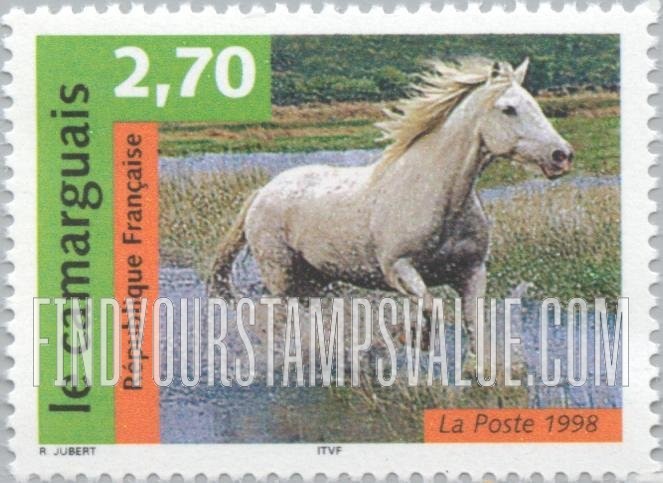 FindYourStampsValue: Horses: Camargue
