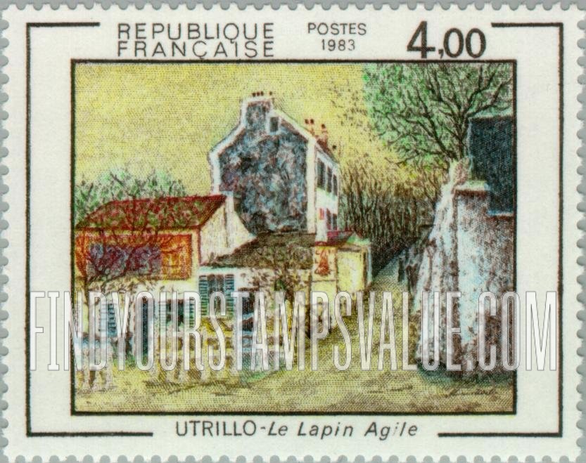 FindYourStampsValue: Le Lapin Agile, by Utrillo