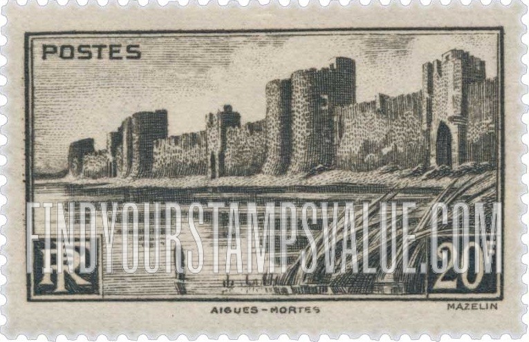FindYourStampsValue: Ramparts of St. Louis, Aiguesmortes