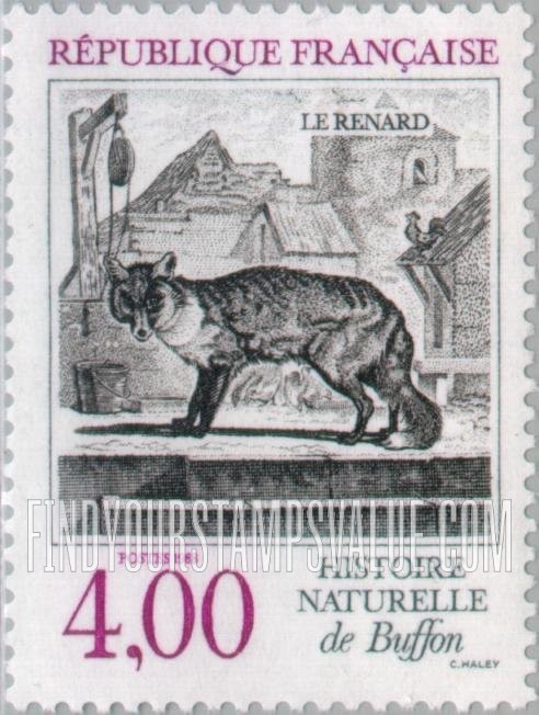 FindYourStampsValue: Buffon’s Natural History: Fox