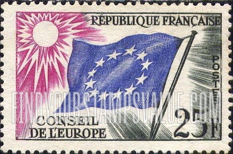 FindYourStampsValue: OFFICIAL - Council of Europe Flag
