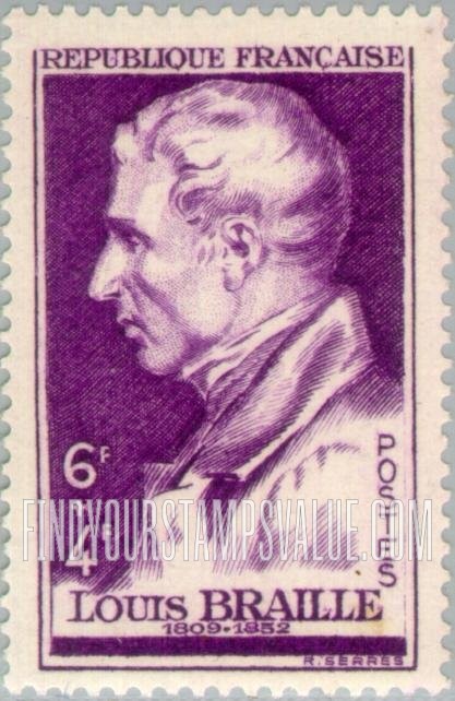 FindYourStampsValue: SEMI-POSTAL - Louis Braille