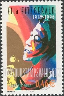 FindYourStampsValue: Jazz Musicians: Ella Fitzgerald (1918-1996)
