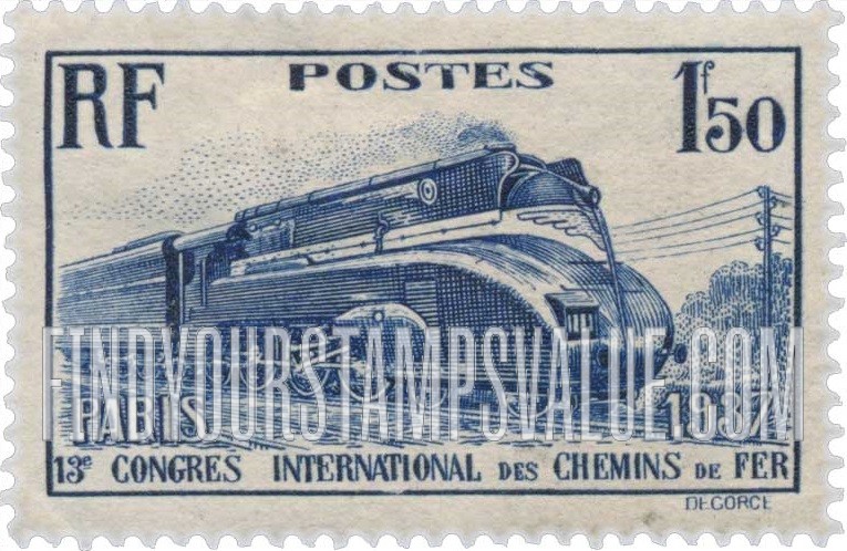 FindYourStampsValue: Streamlined Locomotive