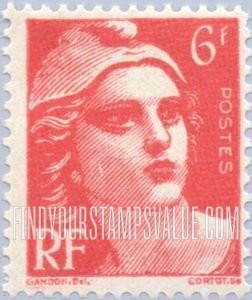 FindYourStampsValue: Marianne : Ceres & Marianne Types of 1945
