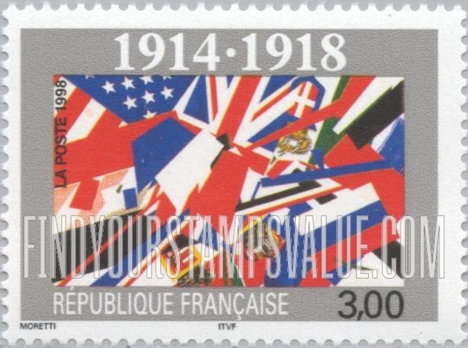 FindYourStampsValue: End of World War I, 80th Anniversary