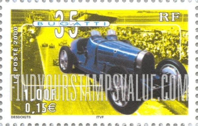 FindYourStampsValue: Automobiles: Bugatti 35