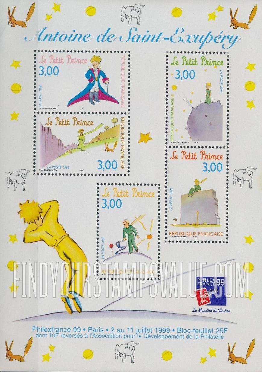 FindYourStampsValue: “The Little Prince,” by Antoine de Saint Exupéry